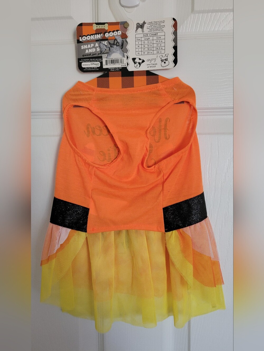 Pet Animal Halloween Tutu Dress with Bow for Dogs NWT - Picture 4 of 5
